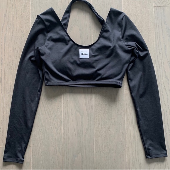 Frankie’s bikinis speedy long sleeves crop top size medium - Picture 7 of 9